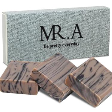 Imagem de MR.A 3 Peças De Sabonete Artesanal Natural E Orgânico, Barra Leite Para Facial Corporal, Mulheres, Homens, Crianças, Hidratante Banho Processado A Frio