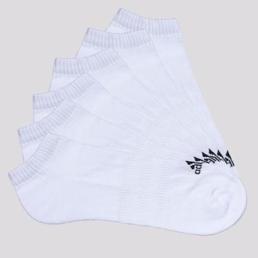 Imagem de Kit Meia Adidas SPW Essentials Cano Baixo 6 Pares Branca e Preta, M
