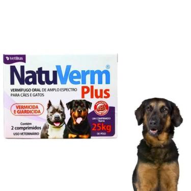 Imagem de Vermífugo Natu Verm Plus Para Cães e Gatos Com 2 Comprimidos Vermicida