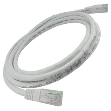 Imagem de Patch Cord Cat5e 100 Cobre 2,5m Homologado Anatel Branco - Pier Teleco