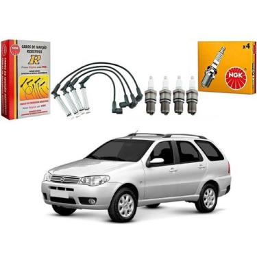 Imagem de Kit Vela Ngk Cabo Palio Weekend 1.8 8v 2003 A 2008