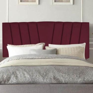 Imagem de Painel Estofado Luxo Bélgica 160cm Queen Size Para Cama Box Suede Bord
