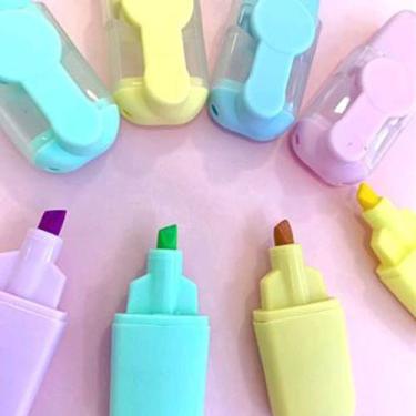 Imagem de Kit 4 Marca Texto Soft Pastel - Kawaii