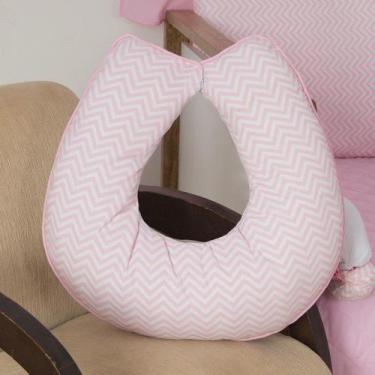 Imagem de Almofada Amamentar Ursa Princesa Rosa - Doca Enxovais