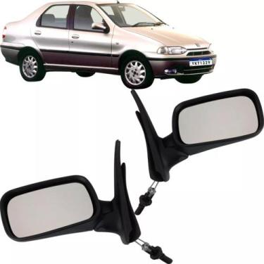 Imagem de Retrovisor Siena 1996 1997 1998 1999 C/ Controle 4 Portas - Universo C