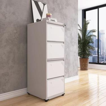 Imagem de Gaveteiro Arquivo de Aço 4 Gavetas Of04sltcm - Pandin Móveis