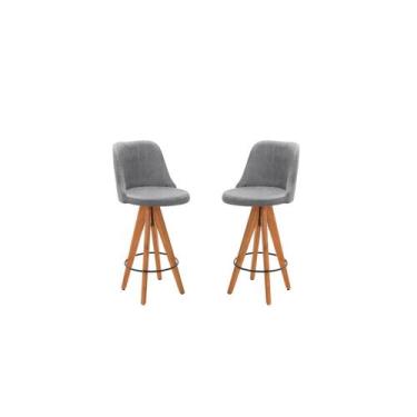 Imagem de Kit 2 Banquetas Altas Giratórias Júlia - Zurc Decor