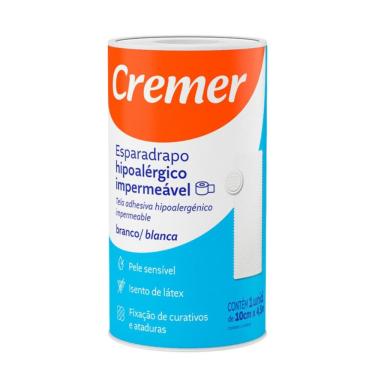 Imagem de Esparadrapo Hipoalérgico Cremer Impermeável 10cmx4,5m 1 Unidade