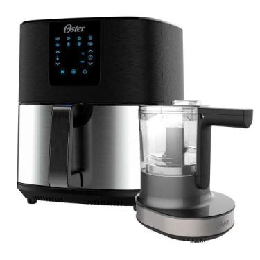 Imagem de Kit Black Inox Oster Fritadeira Ultra Digital E Processador 110V