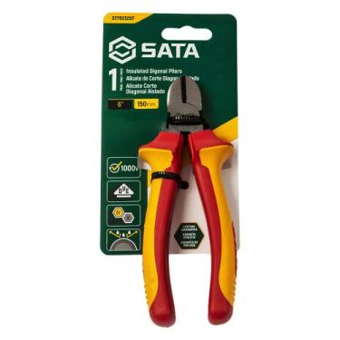 Imagem de Alicate Corte Diagonal 6" Vde - SATA