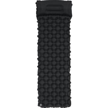 Imagem de Colchonete Inflável Ultralight com Travesseiro Preto Bel, Preto, Único