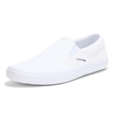 Imagem de Lacoste Tênis feminino sem cadarço, Branco/branco, 37 BR