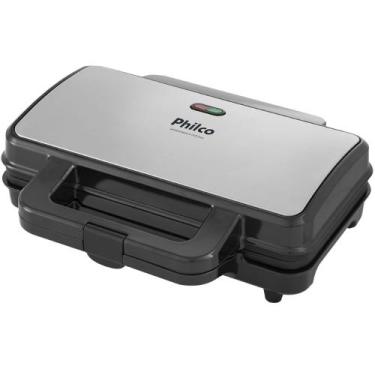 Imagem de Sanduicheira e Grill 2 em 1 PGR02 Philco Com Luz Indicadora 220V, Cinz