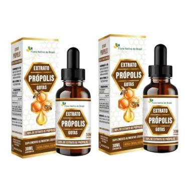 Imagem de Kit 2x Extrato de Própolis (40% EXT) Marrom 30ML Flora Nativa do Brasil