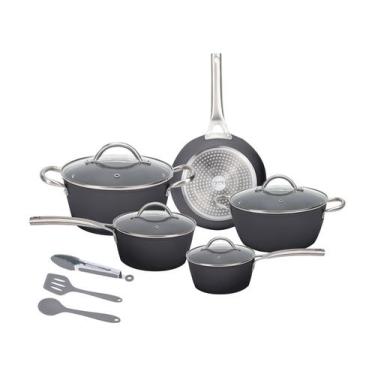 Imagem de Jogo de Panelas Neuhaus Revestimento Cerâmico de Alumínio Forjado Pret