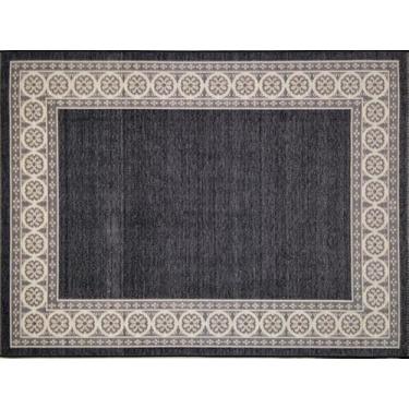 Imagem de Mega Tapete para sala Quadrado Natural Look Fiore B 215x215 cm