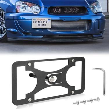 Imagem de Moldura frontal sem furadeira compatível com BMW X3 M 2020-2025 Suporte de montagem de gancho de reboque para placa de carro antifurto Capas de etiqueta de carro à prova de ferrugem, acessórios de