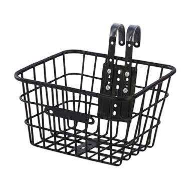 Imagem de simhoa Cesta de bicicleta infantil portátil com ganchos, decoração frontal para guidão, para meninos, parques de compras e passeios, Sem Tampa