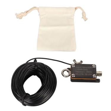 Imagem de Cryfokt Antena Fed Portátil HF Fim para Radio de Ham, 1-30MHz, Fe8 CW SSB 1:49 Balun Wave Pocket Fim Fed Radio Antena, Recepção de Sinal Estável, Alimentada por HF Final