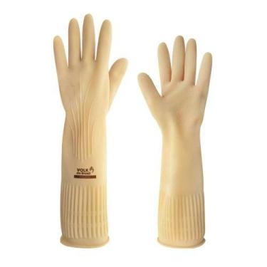 Imagem de Luva De Látex Multiuso Ranhurada 8 (m) - Proteção E Durabilidade - VOL