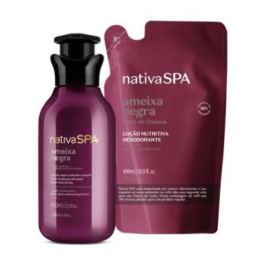 Imagem de Combo Nativa Spa Ameixa Negra: Loção Hidratante Desodorante 400ml + Re