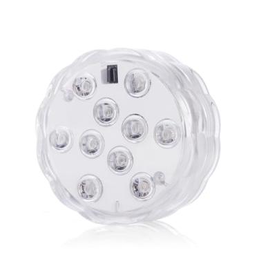 Imagem de Luminária LED Submersível para Piscina, RGB Multicolorida, Controle Remoto, IP68 à Prova D'água, Bivolt (1)