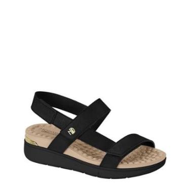 Imagem de Papete Modare Sandália Preta Velcro 7151126-Feminino