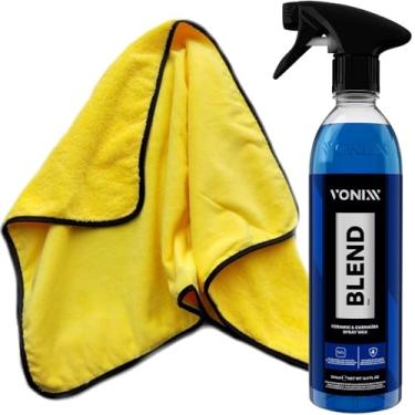 Imagem de Kit Automotiva Blend Spray 500ml Vonixx Toalha de Secagem Automotiva 60x90 Karbox