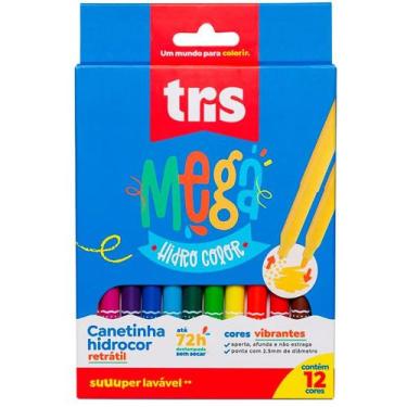 Imagem de Hidrocor retr mega hidrocolor 12cor 687063 - TRIS, 3