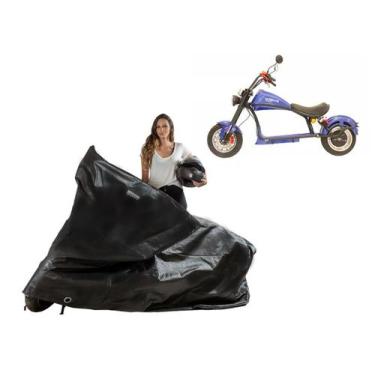 Imagem de Capa Protetora Scooter Elétrica PT4 Forrada Sol Chuva - Kahawai, Preto