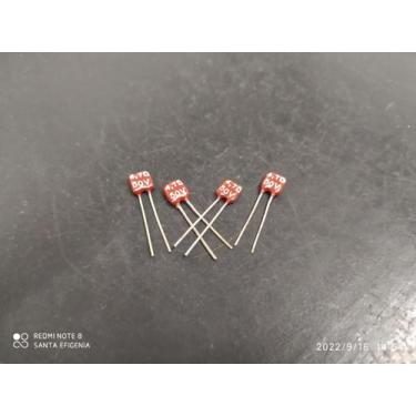 Imagem de 1x Capacitor Mica Prata 4,7pf/50v Tolerancia 0,5pf Icl