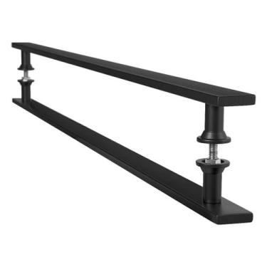 Imagem de Puxador Barra Chata Inox Preto Para Porta De Madeira 70 cm - HomeFull