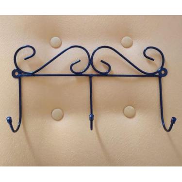 Imagem de Cabide 3 ganchos porta toalha porta chave porta treco estilo colonial 