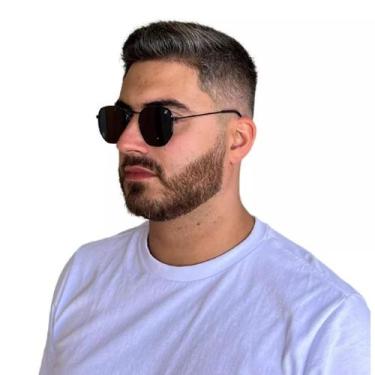Imagem de Óculos De Sol Finoti Hexagonal Tradicional Feminino Masculino Uv400, P