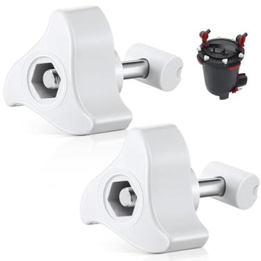Imagem de HappyAlley Pacote com 2 peças de reposição compatíveis com filtros Fluval Canister, fecho de tampa compatível com Fluval FX6 FX5 FX2 FX4, ajuste seguro e de longa duração