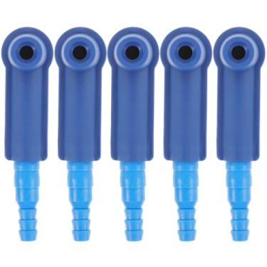 Imagem de Cabilock Conector de sangria de óleo de 5 peças para troca de fluido de freio de carro, ferramenta de troca de óleo de freio fácil de instalar, equipamento de substituição de fluido de freio durável e
