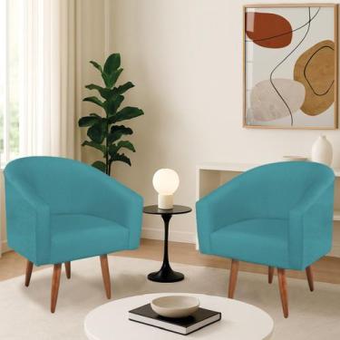 Imagem de Kit 2 Poltronas Decorativa Jade Design Moderno Sala de Estar Quarto Es