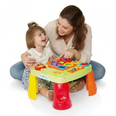 Imagem de Mesa de Atividades Didática Musical Brinquedo Educativo para Bebês e Crianças, Estimula Coordenação Motora, Percepção de Cores e Sons, Interativa com Peças de Encaixe e Sons Divertidos