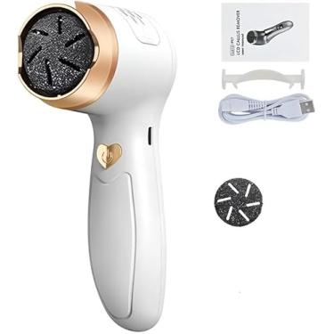 Imagem de Esfoliador Elétrico para Pés Portátil Recarregável USB – Removedor de Calos, Lixa Elétrica com Discos Abrasivos para Pés Lisos e Macios