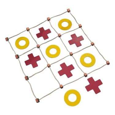 Imagem de MERIGLARE Tac Toe Game Xo Chess Board Game Games Classic Puzzle Games Funny Noughts e Cruzes Xo Toy para Presentes de Entretenimento do Backyard