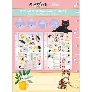 Imagem de Tilibra - Folhas de Adesivos para Tilidisco Purrfect Cats
