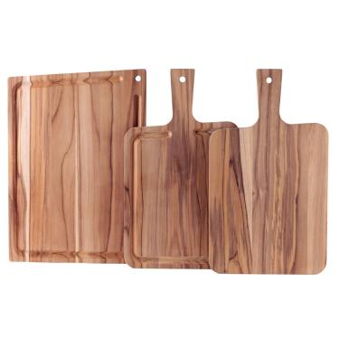 Imagem de Tábuas de Churrasco em madeira Mista com acabamento natural lixado 38 peças Tramontina