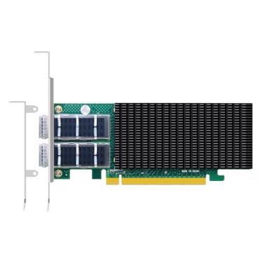 Imagem de GLOTRENDS Placa de rede Ethernet ST7339 2 portas 100 G QSFP28 com controlador Intel E810-CAM2, interface PCIE 4.0 X16, suporta Windows 11/10/Windows Server/Linux/RHEL/SLES/Ubuntu/Debian/Freebsd
