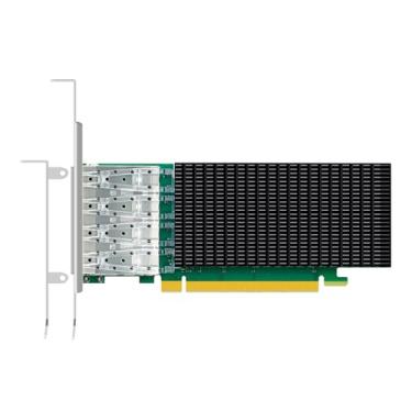 Imagem de GLOTRENDS Placa de rede Ethernet ST7342 de 4 portas 25G SFP28 com controlador Intel E810-CAM1, interface PCIE 4.0 X16, suporta Windows 11/10/Windows Server/Linux/RHEL/SLES/Ubuntu/Debian/Freebsd