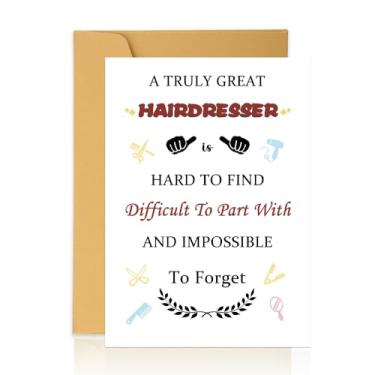 Imagem de yaozeio Vale-presente de apreciação de cabeleireiro para cabeleireiro cartão de agradecimento para cabeleireiro presentes de aniversário de Natal para amigo barbeiro deixando cartões de presente de