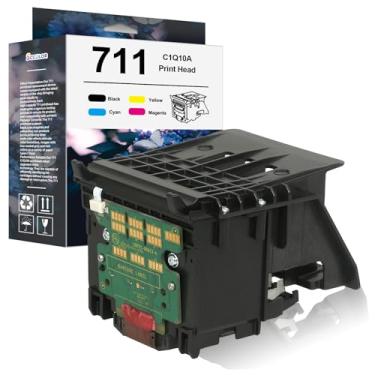 Imagem de Kit de cabeça de impressão 711 de alto rendimento C1Q10A cabeça de pinter compatível com HP 711 PinterHead (com chip atualizado) Substituição para HP T120 T125 T130 T520 T525 T530 T100 Impressora
