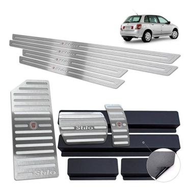 Imagem de Descanso Pedaleira Soleira Stilo 2003 A 2011 Auto Prata BR