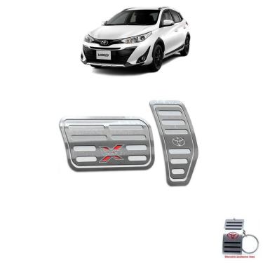 Imagem de Pedaleira Automático Toyota Yaris X-Way 2018 A 2020 Prata