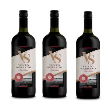 Imagem de Vinho Tinto de Mesa Suave 1L - Vento Serrano (3 Unidades)