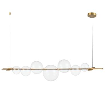 Imagem de Pendente 1xled 12W Zeep Bella Iluminação Dourado / Transparente